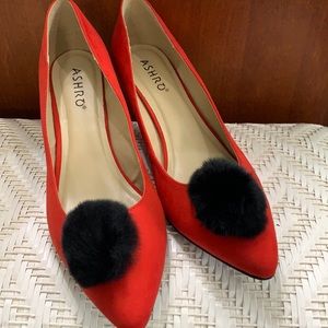 Red & Black Pom heels